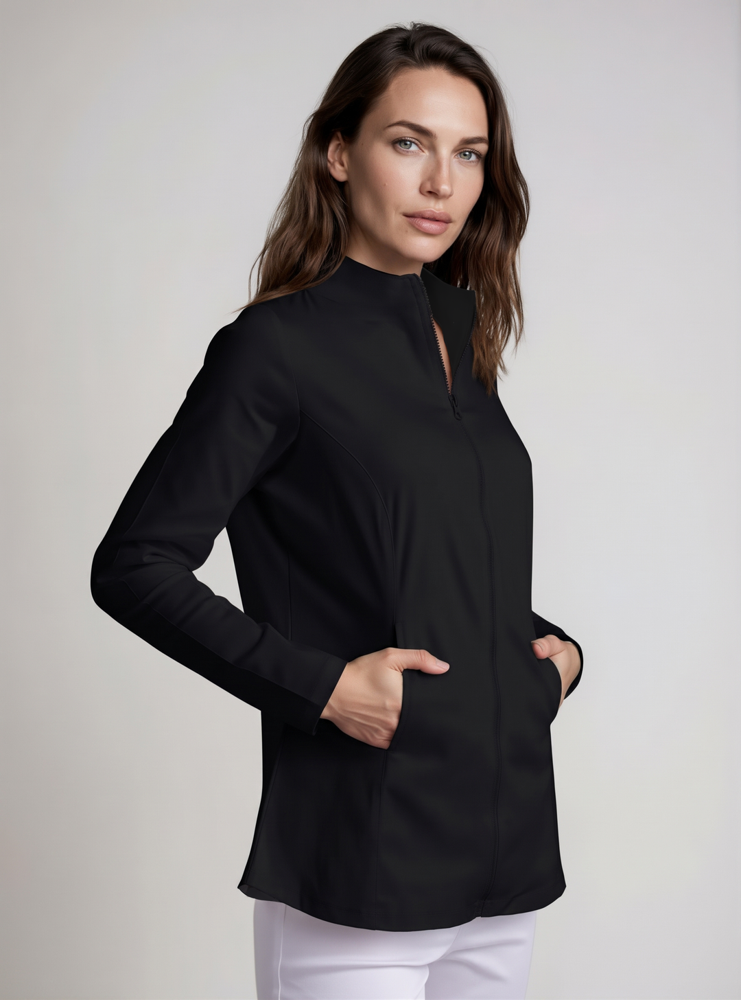 Woven Terry Poly Reversible Jacket