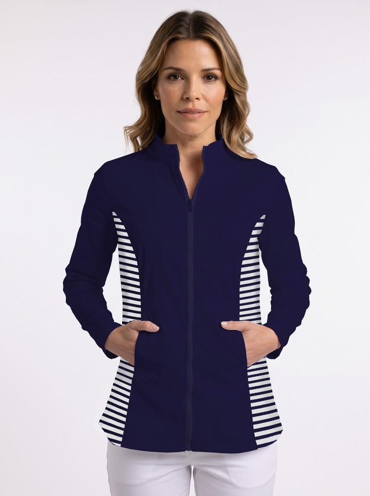 Woven Terry Poly Reversible Jacket