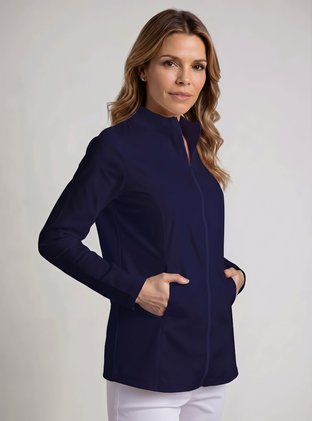Woven Terry Poly Reversible Jacket