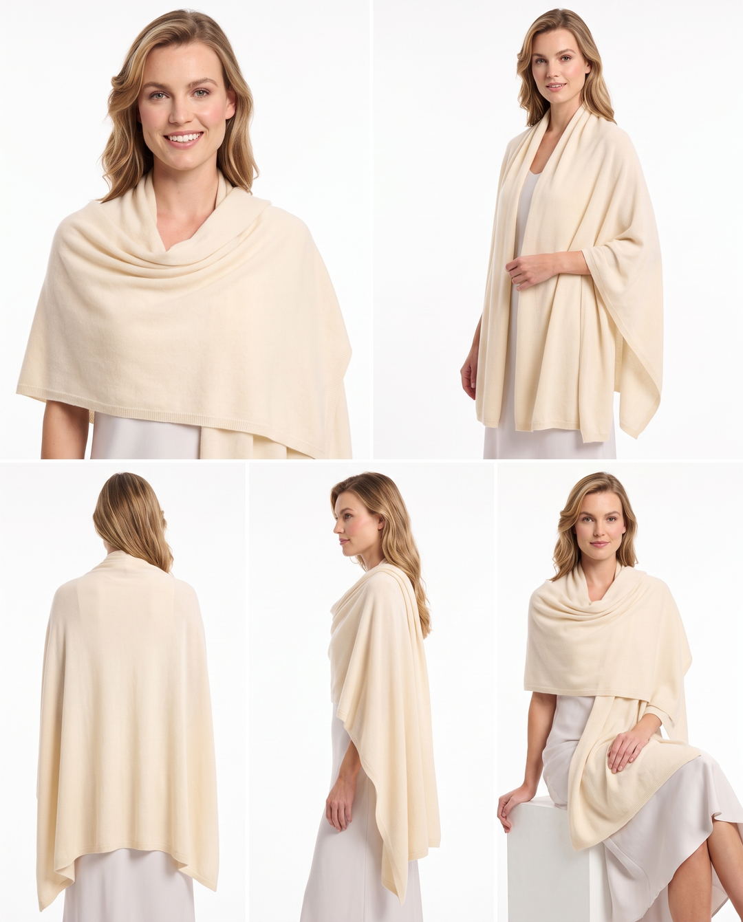 Lomon Elegent Wool Blend Pashmina Wraps