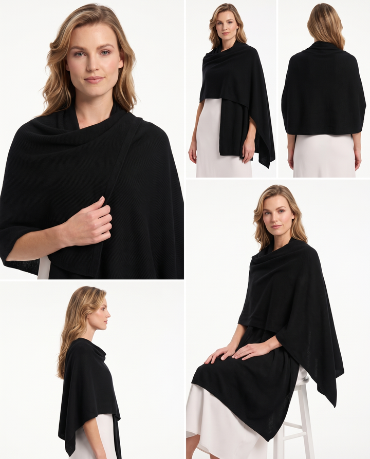 Lomon Elegent Wool Blend Pashmina Wraps