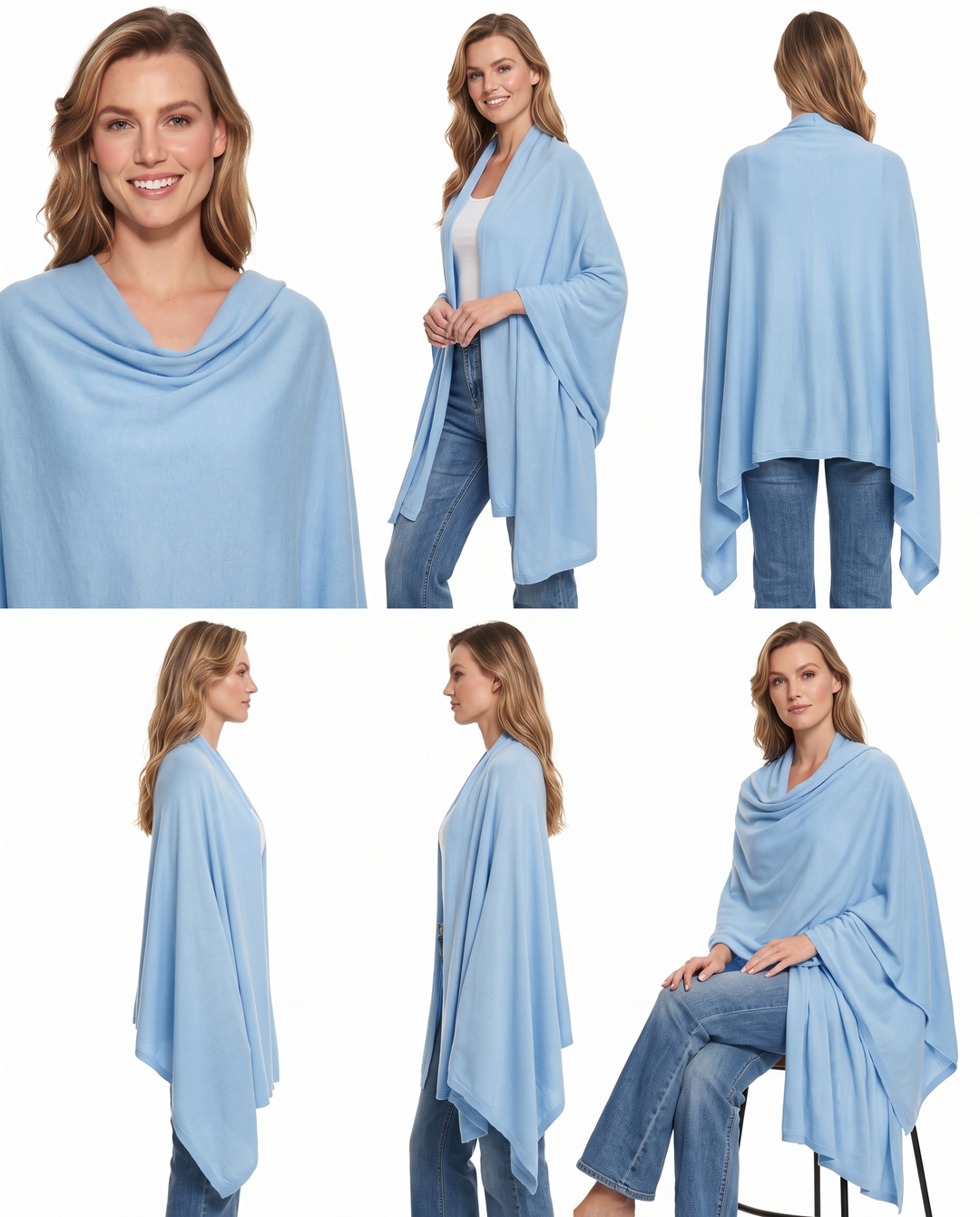 Lomon Elegent Wool Blend Pashmina Wraps