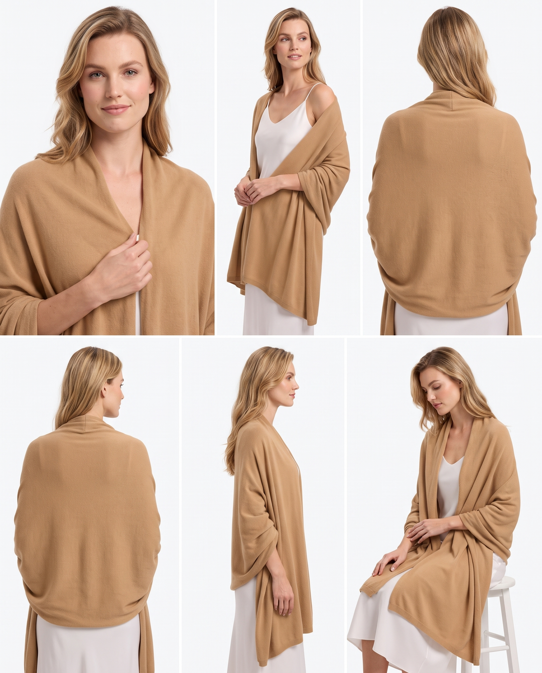 Lomon Elegent Wool Blend Pashmina Wraps