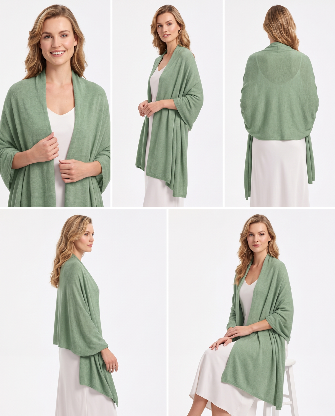 Lomon Elegent Wool Blend Pashmina Wraps