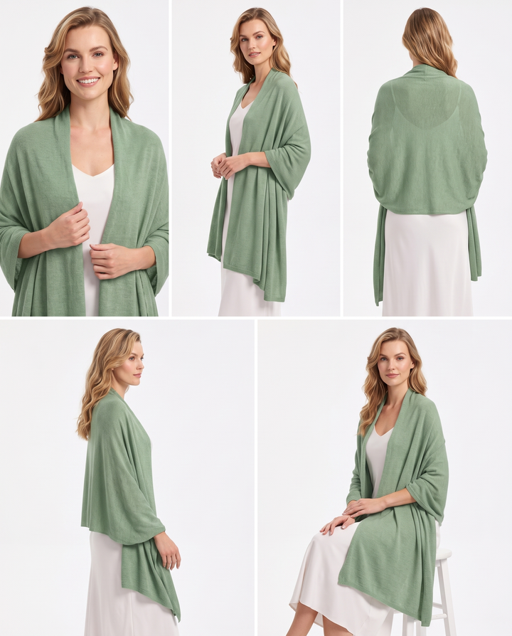 Lomon Elegent Wool Blend Pashmina Wraps