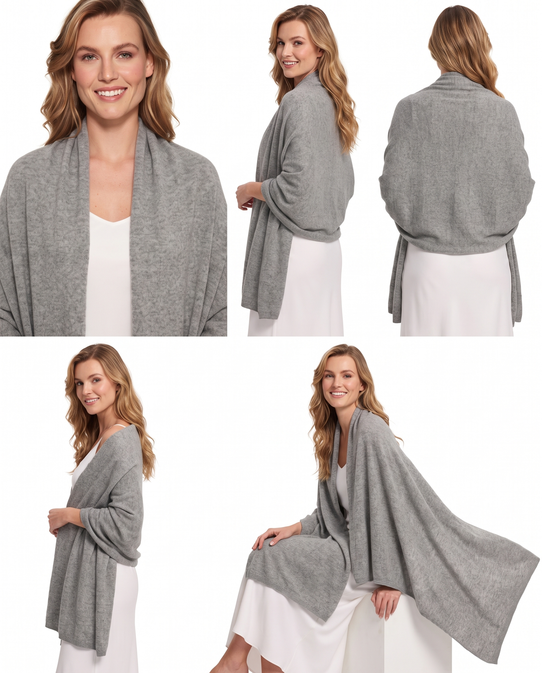 Lomon Elegent Wool Blend Pashmina Wraps