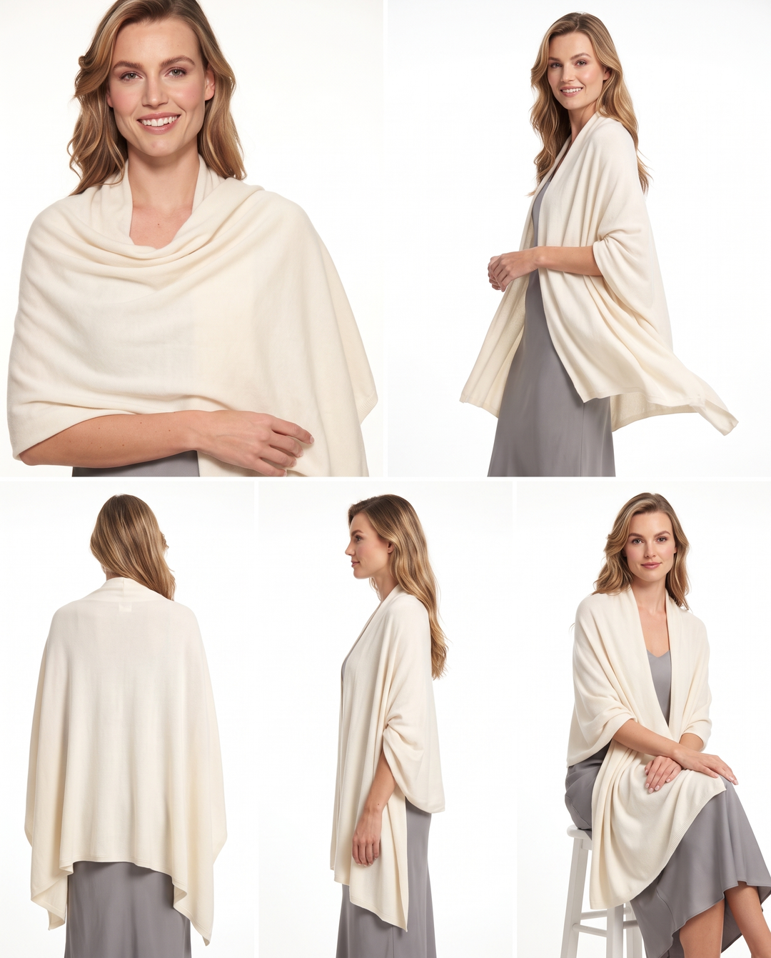 Lomon Elegent Wool Blend Pashmina Wraps