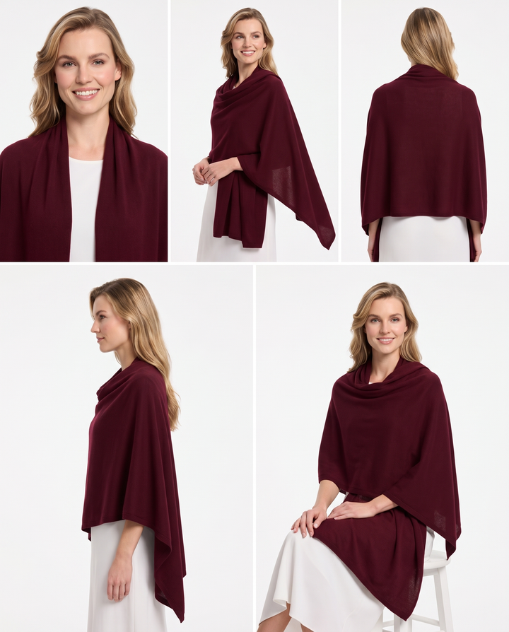Lomon Elegent Wool Blend Pashmina Wraps