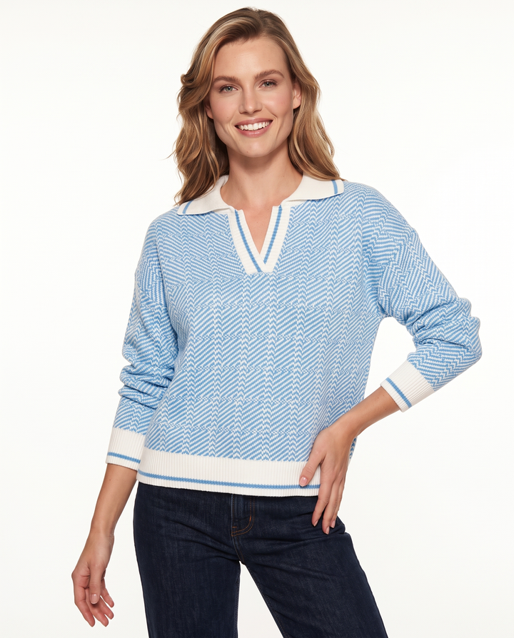 Saodimallsu Womens Fall Sweaters Tops Lapel V Neck Knit