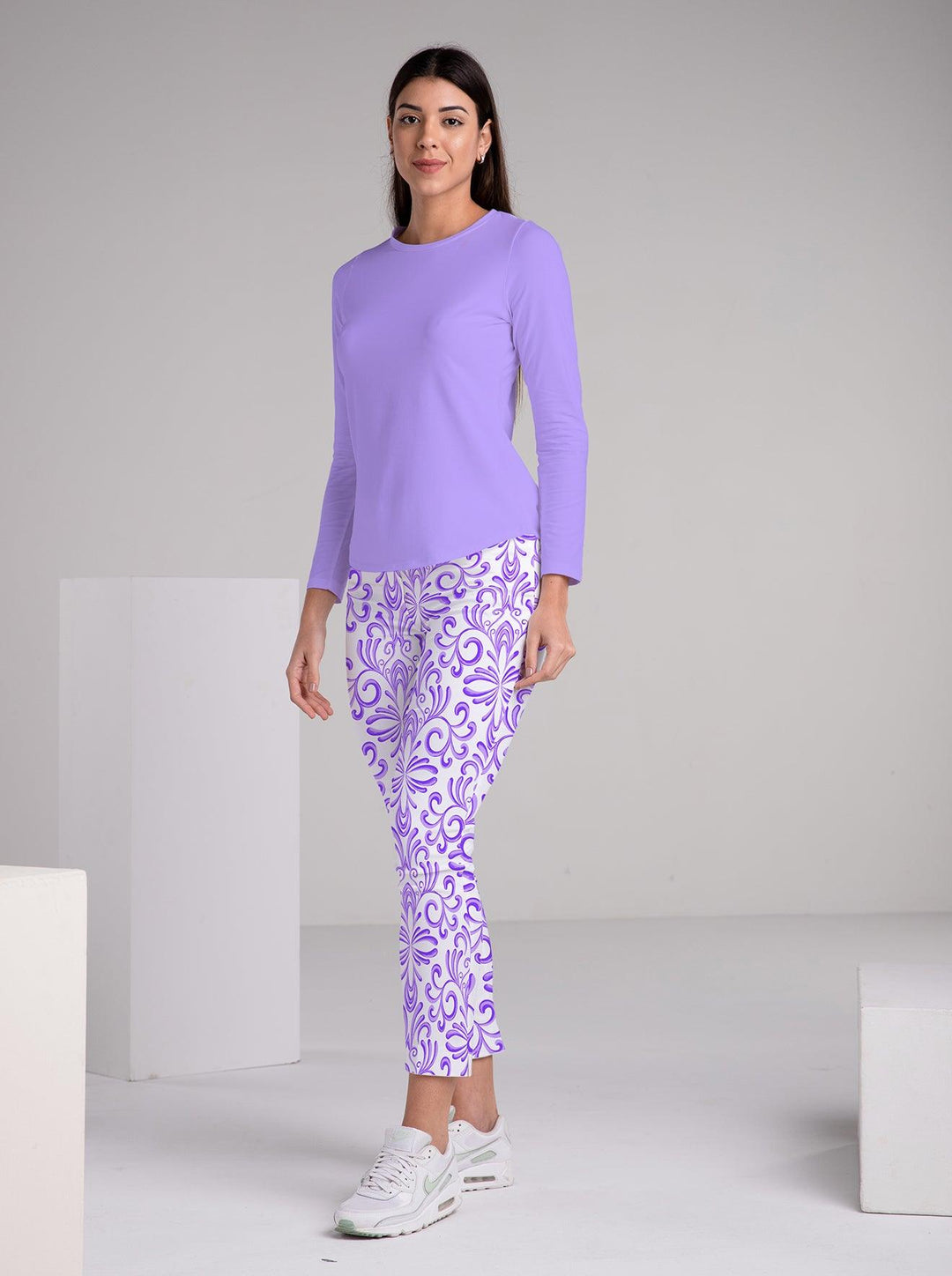 Solid Knit Full Sleeve Crew Neck Top - Rezobay