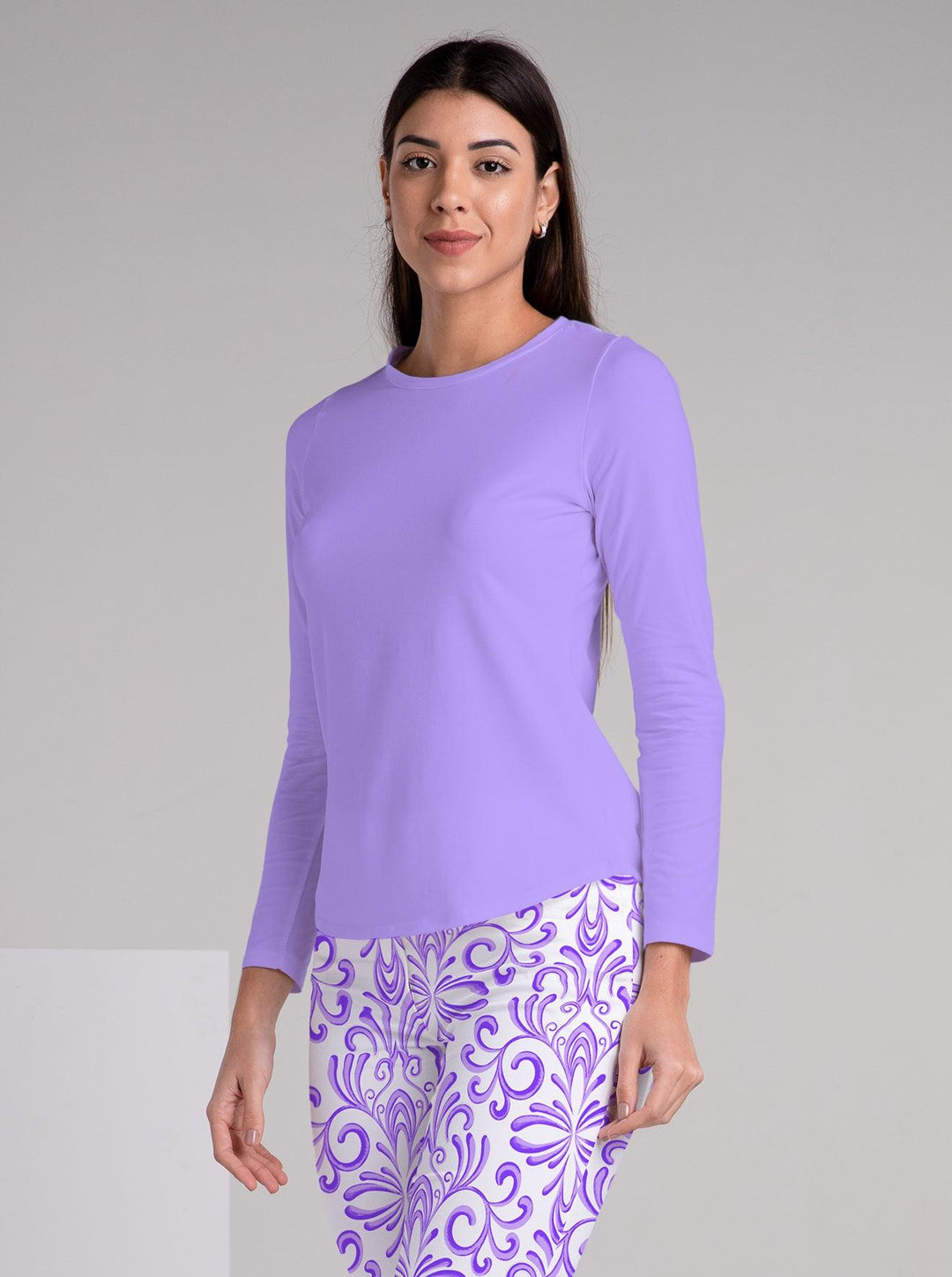 Solid Knit Full Sleeve Crew Neck Top - Rezobay