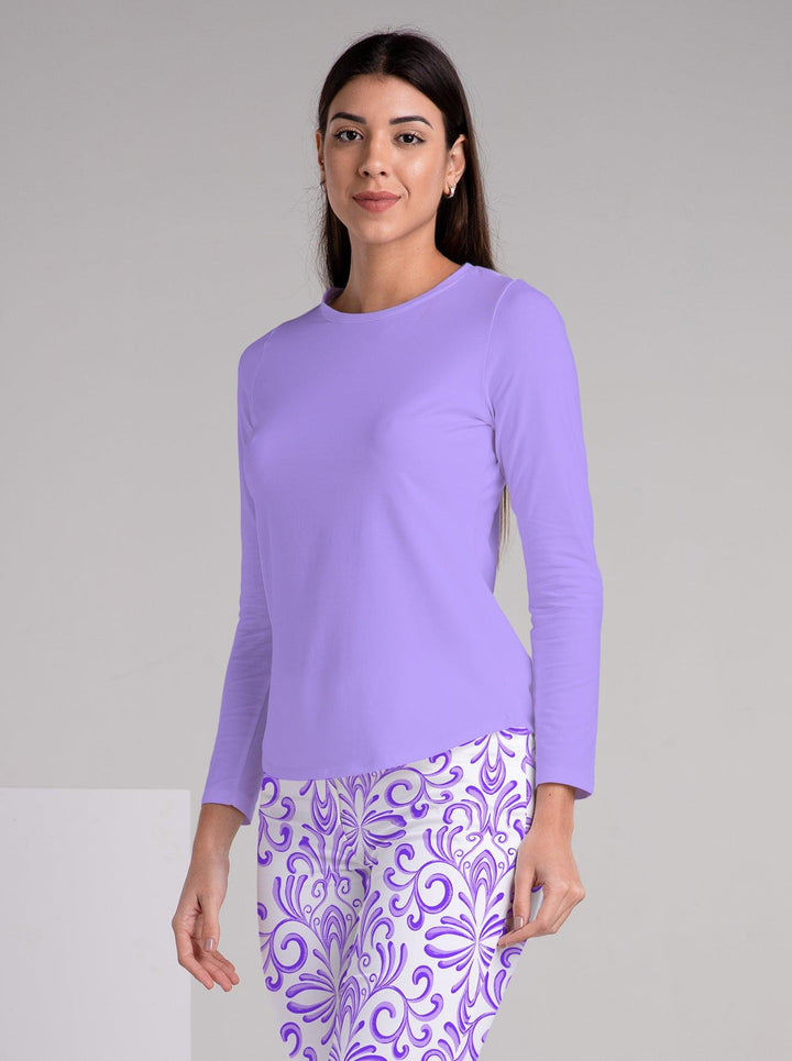 Solid Knit Full Sleeve Crew Neck Top - Rezobay